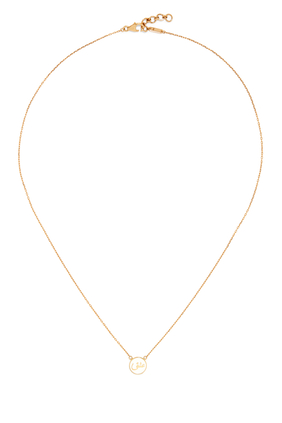 Mina "Oshq/ Passion" Round Enamel Necklace